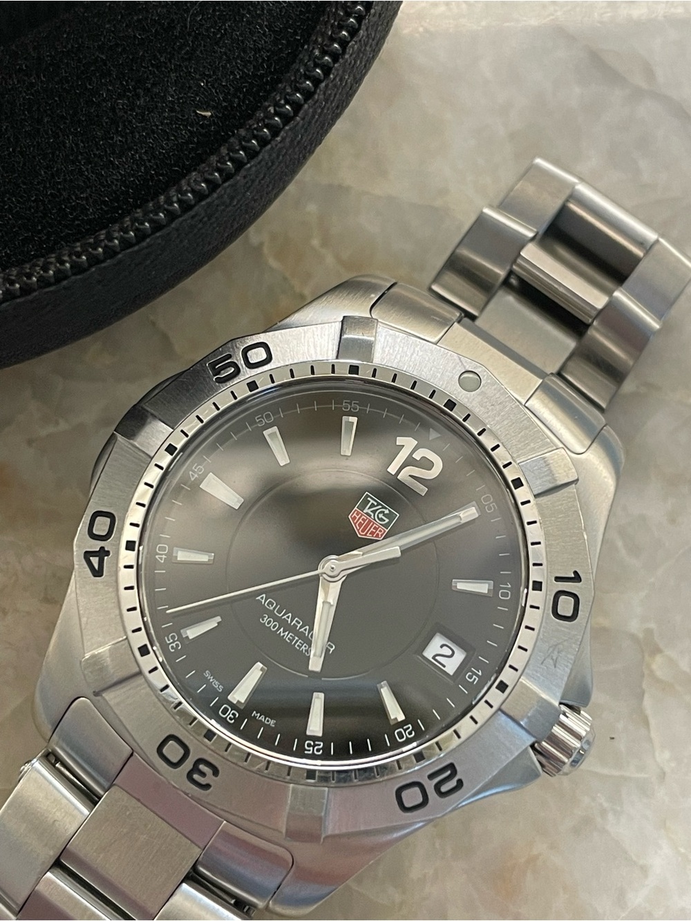Tag Heuer Aquaracer Black Dial Quartz Watch WAF1110.BA0800 - Picture 4 of 11